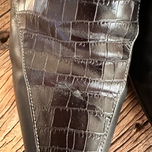 Brighton 🖤 Tiana Leather Slip On Mules - Womens 10M - Picture 2 of 6